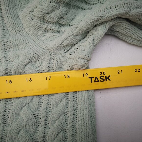 J. Jill Ladies Size XS Light Green Cable Stitch Loose Fit Sweater - Picture 7 of 9